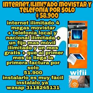 Internet Movistar Ilimitado Y Telefonía