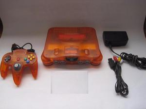Consola Nintendo 64 N64 Traslucida Naranja Orange No Juego