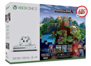 Xbox One S 4k 500gb Minecraft Nueva Sellada Envio Gratis