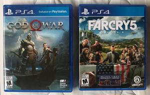 God Of War Y Far Cry 5 Ps4 Usados