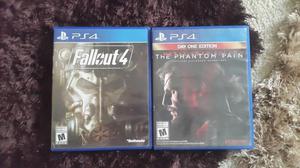 VENDO Fallout 4 y Metal Gear Solid V The Phantom Pain