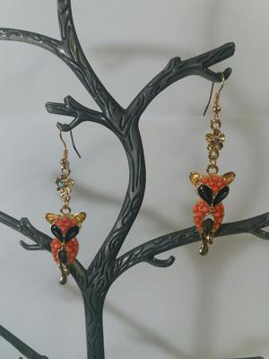 Aretes Fantasía Estilo Mapache