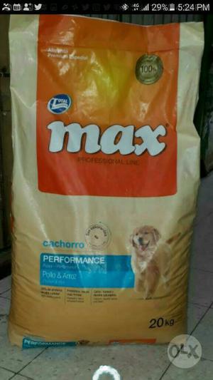 Max Cachorros X 20 Kilos