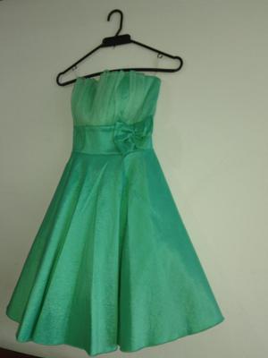 Vestido verde graduacin