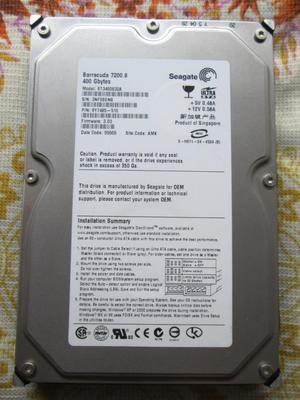 Disco duro IDE 400gb para PC