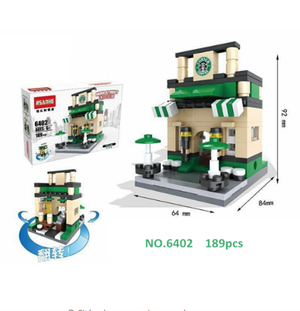 Tienda Starbucks Lego Tipo Chino 189 Pcs sin Caja