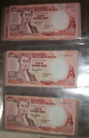 Billete 100 pesos oro Nariño
