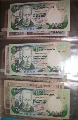 Billete de 200 pesos oro Jose Celestino Mutis