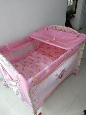 Corral Rosado para Bebe