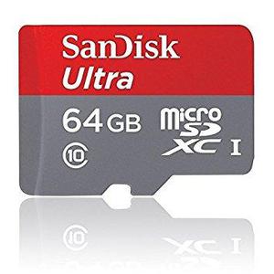 MICRO SD SANDISK ULTRA 64 GB CLASE 10, ORIGINAL, 80MB/S