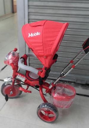 triciclo mobilu, color rojo, nuevo en buen precio mayor
