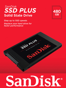 Disco duro estado solido SSD SanDisk PLUS 480GB // NUEVO