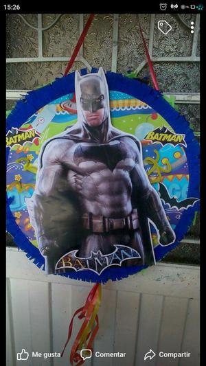 Piñata Redonda Doble Cara Batman