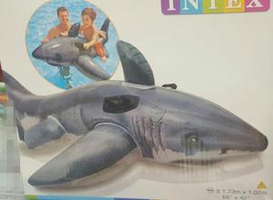 hermoso flotador Tiburon marca intex