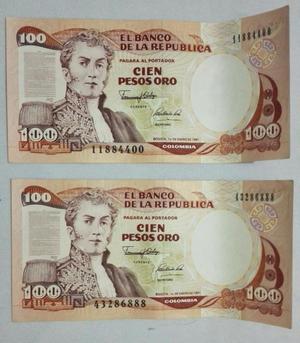 Billetes Nuevos de 100 Pesos 