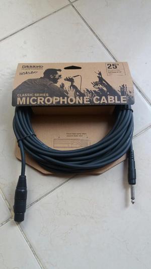 Cable Microfono Daddario Xlr a m