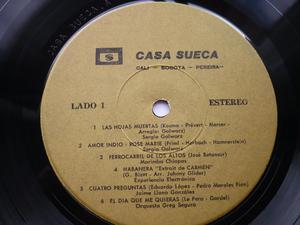 Disco Acetato Vinilo LP Varios Casa Sueca Volumen 