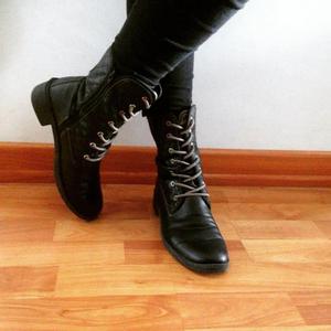 Botas Negras de amarrar Fiorenzi