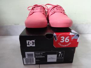 TENIS DC TRASE ROSA TALLA 36