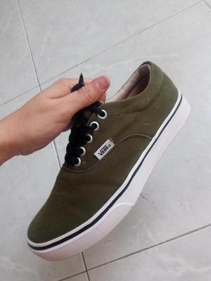 Tenis Tipo Vans Verde Talla 38