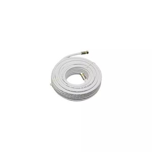 Cable Coaxial Chipa Rg6 X 20 Mts Blanco Con Conectores