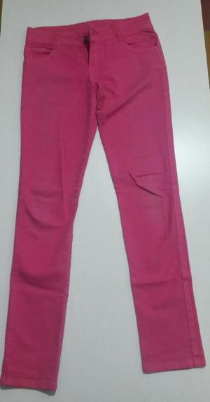Jeans Niña talla 12 rosado y morado