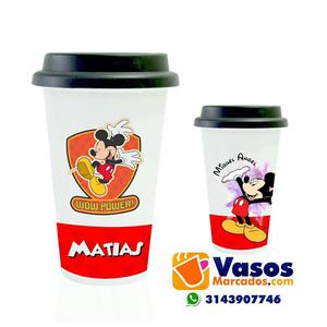 Vaso con Tapa Silicona Doble Pared