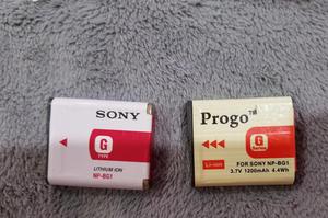 Bateria OEM Sony NPBG1 y una generica