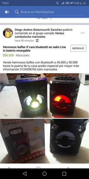 Hermosos Parlantes Recargables