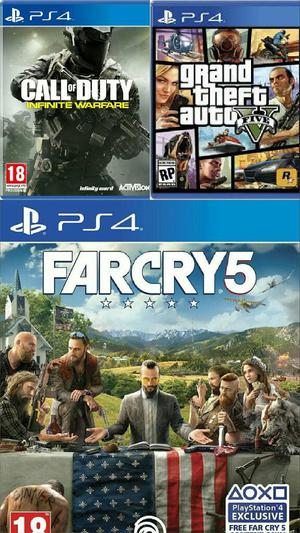 Far Cry 5, Gtav Y Infinite Warfare