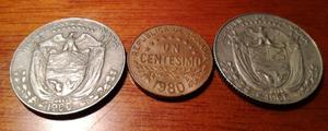 3 Monedas Panamá  Y 