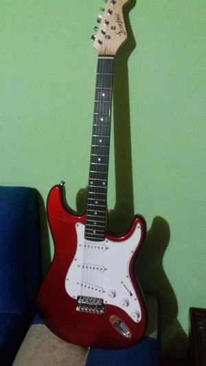 Guitarra eléctrica Scorpio Stratocaster color rojo