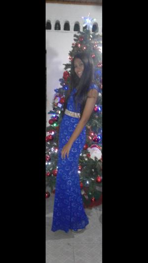 Vestido Azul Rey de Gala