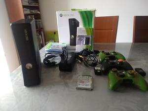 Xbox 360 Slim,3 Controles,disco Duro500g
