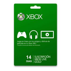 Xbox Live Gold de 14 Dias 2 Unidades