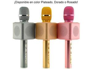 Micrófono Karaoke Jy53 Parlante Portátil Bluetooth Microsd