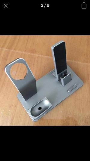 Dock iPhone iWatch Y Earpods Aluminio