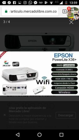 Alquiler de Video Beam Epson