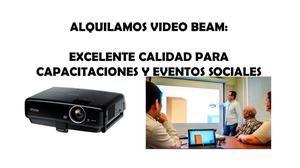 SE ALQUILA VIDEO BEAM