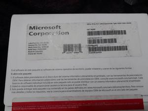 Licencia Windows 8 Original Cd Y Stiker