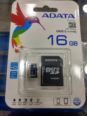 Memoria Micro Sd 16gb Adata Class 10