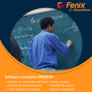 Software FENIX para Centros Educativos Programa CRM/ERP