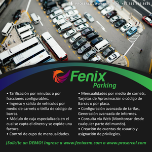 Software para Parqueaderos FENIX Parking Programa contable