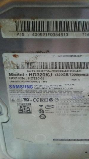 Vendo Disco Duro 320 Samsung Sata Barato
