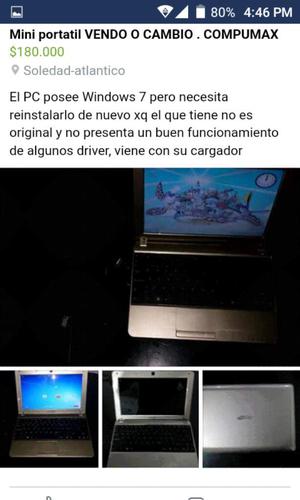 Vendo O Cambio Mini Portatil