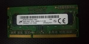 Vendo Memoria Ram Ddr3 de 4gb Portátil