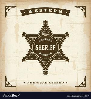 Placa/insignia de Sheriff