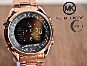 Mk Michael Kors Moon metalico Grande Fem