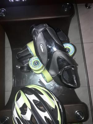 Juego de Patines Casco Protector