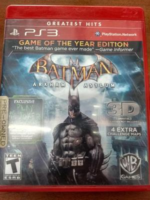 Juego Batman Arkham Asylum PS3 Original